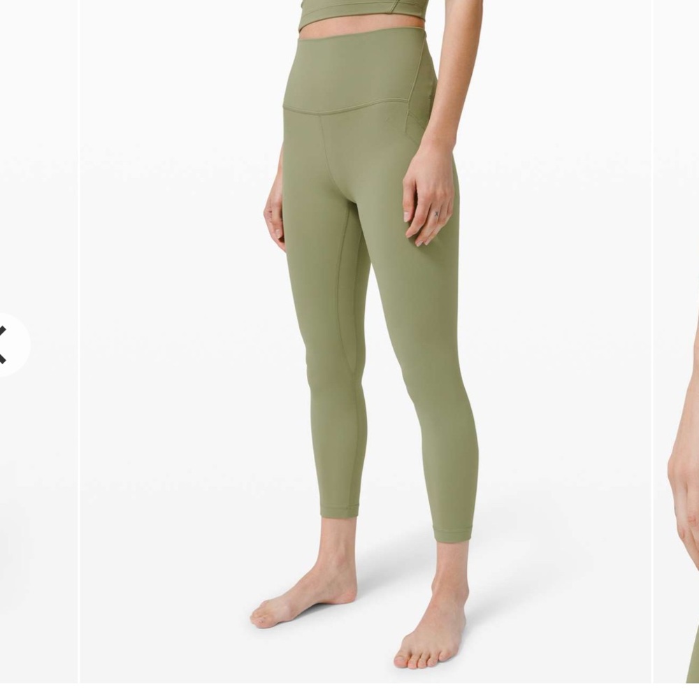 Lululemon Nulu Fold High-Rise Yoga Tight 25” in Rosemary Green - Picture 2 of 10